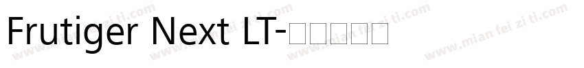 Frutiger Next LT字体转换